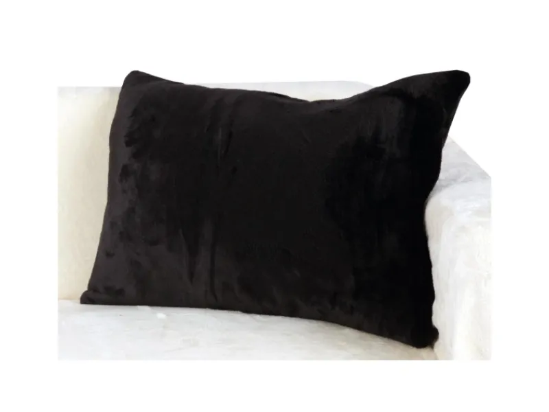 Online Bestlivings Dekokissen Kuschel Kissenbezug mit Reißverschluss 40 x 60 cm Schwarz