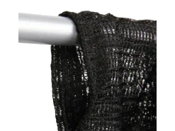 Bestlivings 2er Pack Fadenvorhang Fadengardine Gardine Vorhang 140 cm x 240 cm Schwarz