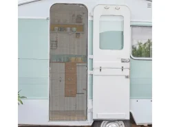 Bestlivings Fadengardine Vorhang für Wohnwagen in Anthrazit 56 cm x 185 cm