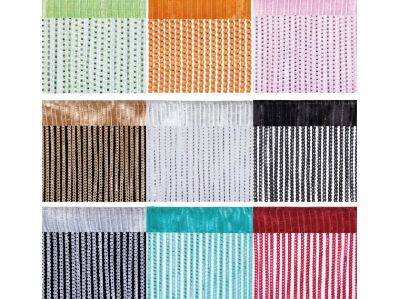 Bestlivings Fadenvorhand Fadengardine Vorhang Gardine 300 cm x 250 cm