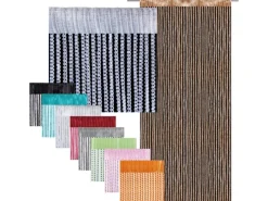 Outlet Bestlivings Fadenvorhand Fadengardine Vorhang Gardine 90 cm x 250 cm Rot