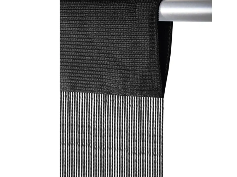 Discount Bestlivings Fadenvorhang Fadengardine Vorhang Gardine Dunkelgrau 90 cm x 245 cm Anthrazit