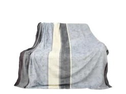 Sale Bestlivings Flanell Kuscheldecke Soft Touch 130 x 170 Bella Casa Hellgrau Ranke