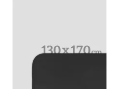 Best Bestlivings Fleecedecke Mit Kedernaht 130 x 170 cm Schwarz