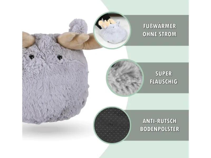 Bestlivings Fußwärmer Plüsch 27 x 40 cm Elch