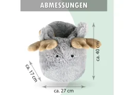 Bestlivings Fußwärmer Plüsch 27 x 40 cm Elch