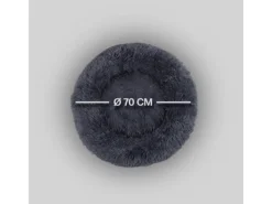 Bestlivings Haustierbett Fluffy Ø70cm Hundekissen Öko-Tex Hundebett Katzenbett