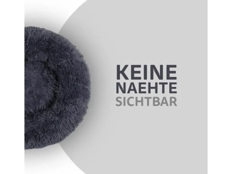 Bestlivings Haustierbett Fluffy Ø70cm Hundekissen Öko-Tex Hundebett Katzenbett