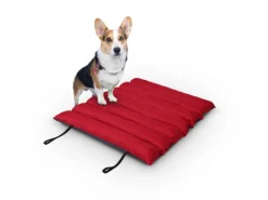 Bestlivings Hundematte 85x70cm Outdoor Wasserabweisend Atmungsaktiv Hundebet Rot