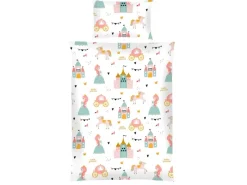 Bestlivings Kinder Bettwäsche 100 x 135 cm & 40 x 60 cm - Prinzessin