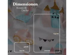 Bestlivings Kinder Bettwäsche 100 x 135 cm & 40 x 60 cm - Prinzessin