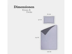 New Bestlivings Kinder Bettwäsche 100 x 135 cm & 40 x 60 cm - Punkte