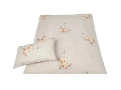 Outlet Bestlivings Kinder Bettwäsche 100 x 135 cm & 40 x 60 cm - Bärchen Beige