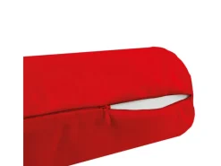Outlet Bestlivings Kissenhülle Ellen Nackenrolle 12 x 30 cm Rot