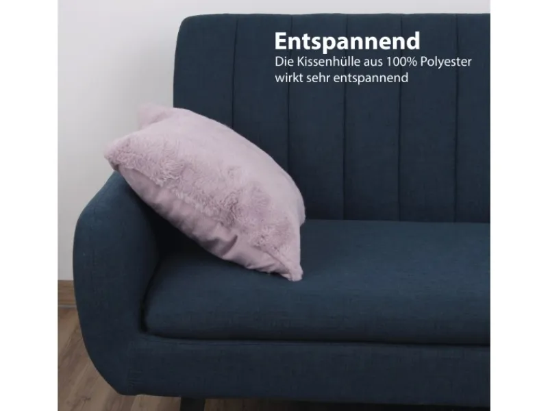 New Bestlivings Kissenhülle Faux Rabbit 45 x 45 cm Flieder