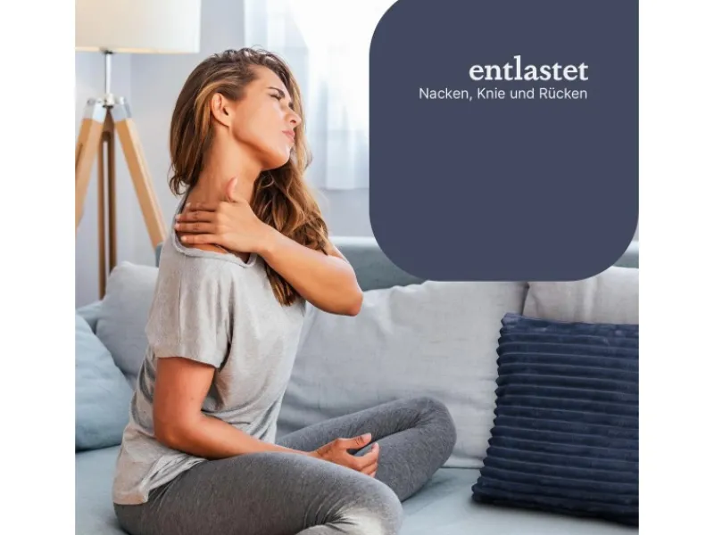 Bestlivings Kissenhülle Kordoptik 40 x 40 cm Mitternachtsblau