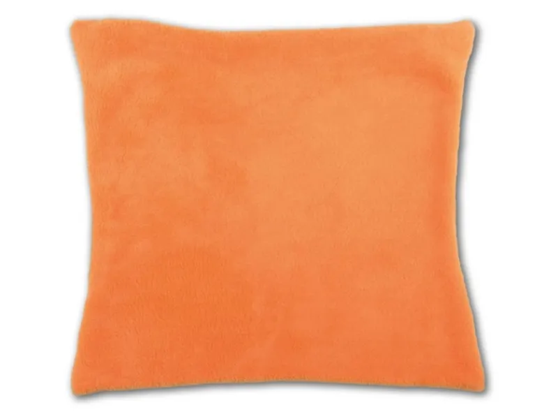 New Bestlivings Kissenhülle Kuschel 50 x 50 cm mit Füllung Orange