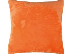 Bestlivings Kissenhülle Kuschel Kissenbezug mit Reißverschluss 45 x 45 cm Orange