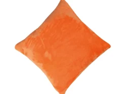 Bestlivings Kissenhülle Kuschel Kissenbezug mit Reißverschluss 45 x 45 cm Orange