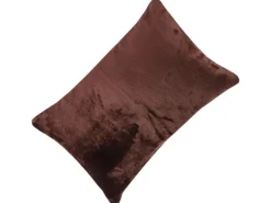 Best Bestlivings Kissenhülle Kuschel Kissenbezug mit Reißverschluss 40 x 60 cm Braun