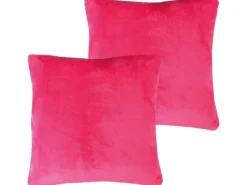 Discount Bestlivings Kissenhülle Kuschel Kissenbezug mit Reißverschluss 60 x 60 cm 2er Pack Pink