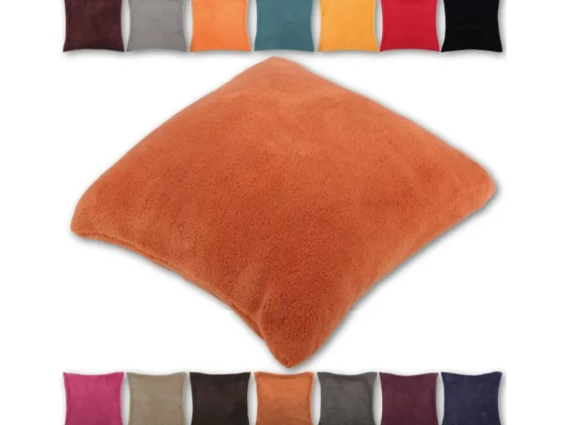 Hot Bestlivings Kissenhülle Kuschel 30 x 30 cm Ohne Füllung Terracotta