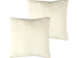 Bestlivings Kissenhülle Kuschel Kissenbezug mit Reißverschluss 60 x 60 cm 2er Pack Champagner