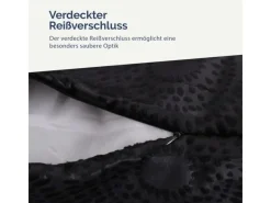 Outlet Bestlivings Kissenhülle Punkte 50 x 50 cm Schwarz