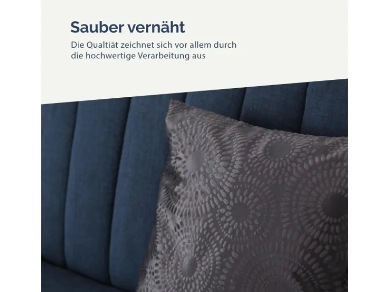 Best Bestlivings Kissenhülle Punkte 50 x 50 cm Anthrazit