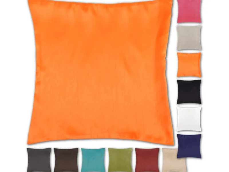 Clearance Bestlivings Kissenhüllen 50 x 50 cm Alessia Ohne Füllung Orange