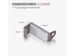 Bestlivings Klemmstange Spannvitrage Twist 40 bis 60 cm Silber