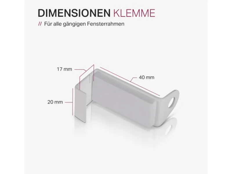 Best Bestlivings Klemmstange Spannvitrage Twist 60 bis 90 cm Weiß