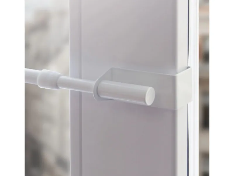 Best Bestlivings Klemmstange Spannvitrage Twist 60 bis 90 cm Weiß