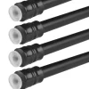 Bestlivings Klemmstangen mit Schraubtechnik Schwarz 80 bis 120 cm 4er Pack