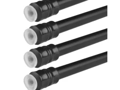 Bestlivings Klemmstangen mit Schraubtechnik Schwarz 80 bis 120 cm 4er Pack