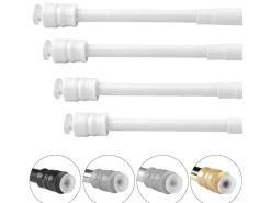 Sale Bestlivings Klemmstangen mit Schraubtechnik Weiß 25 bis 40 cm 4er Pack