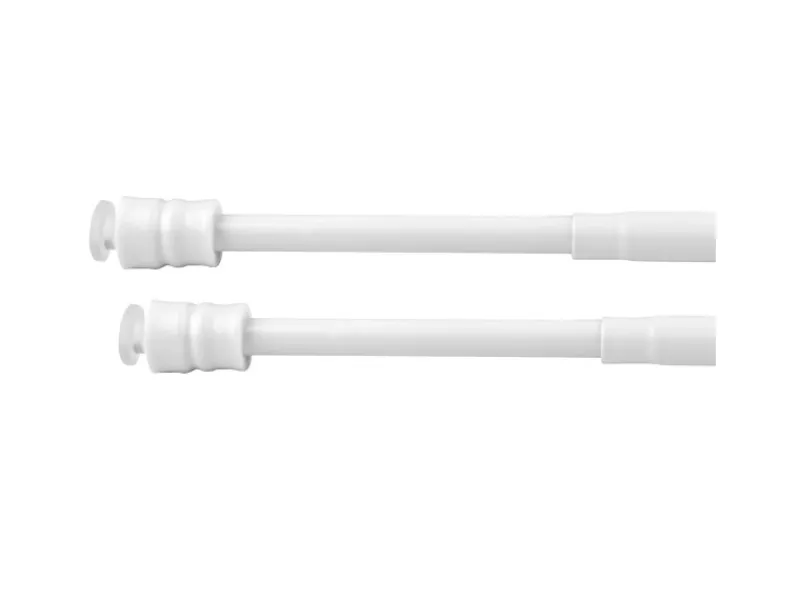 Discount Bestlivings Klemmstangen mit Schraubtechnik Weiß 100 bis 140 cm 2er Pack