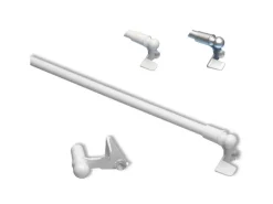 Hot Bestlivings Klemmstangen Ausziehbar Weiß 40 bis 60 cm