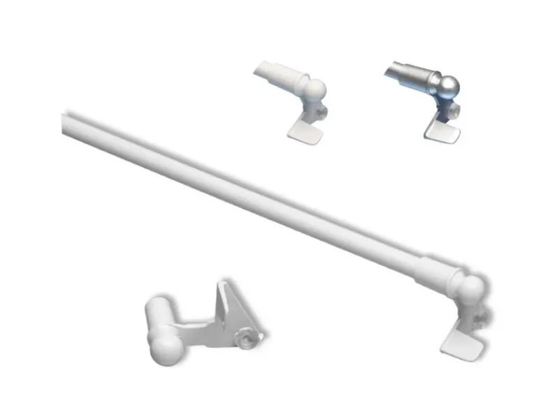 Hot Bestlivings Klemmstangen Ausziehbar Weiß 40 bis 60 cm