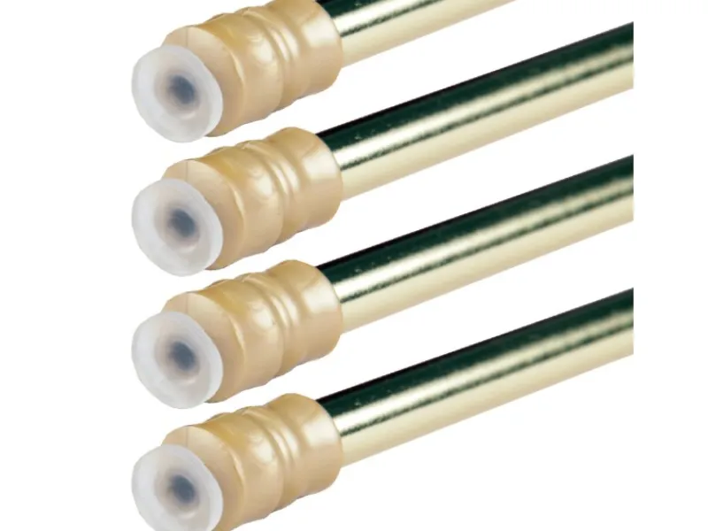 Outlet Bestlivings Klemmstangen mit Schraubtechnik Glänzend Gold 60 bis 90 cm 4er Pack