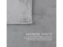 Discount Bestlivings Kuscheldecke Cashmere Touch 200 x 220 cm Silber
