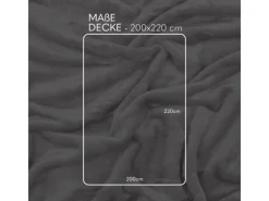 Discount Bestlivings Kuscheldecke Cashmere Touch 200 x 220 cm Silber