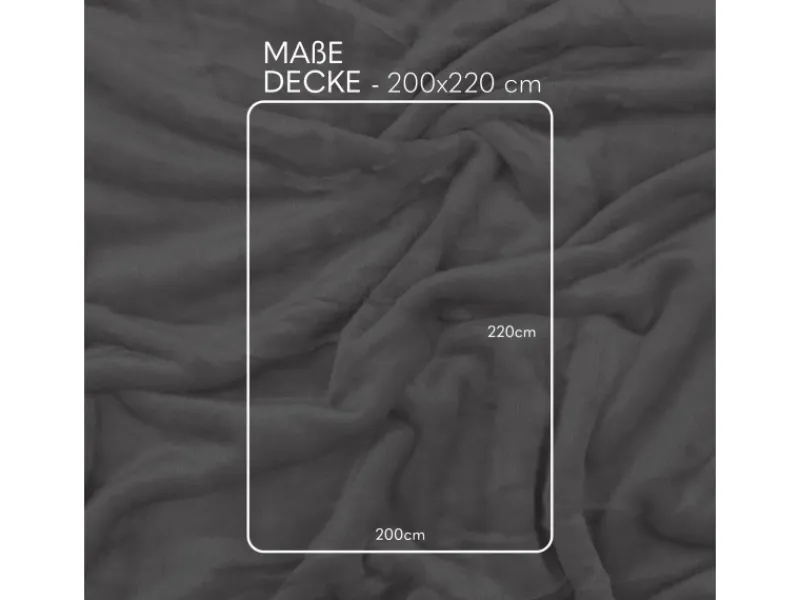 Discount Bestlivings Kuscheldecke Cashmere Touch 200 x 220 cm Silber