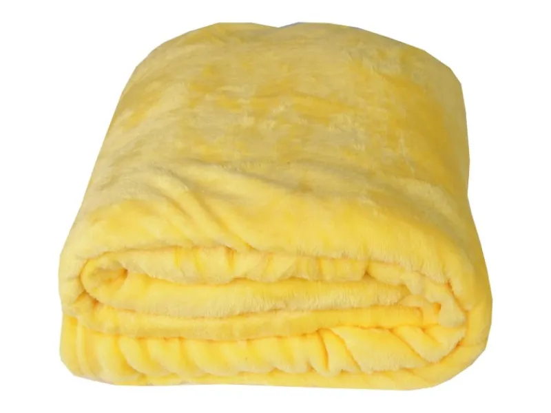 Bestlivings Kuscheldecke Celina 2er Pack Gelb 180 x 220 cm