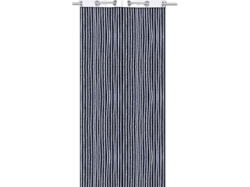Discount Bestlivings Metallic Fadenvorhang Trennvorhang Gardine 140 cm x 250 cm Weiß Ösen