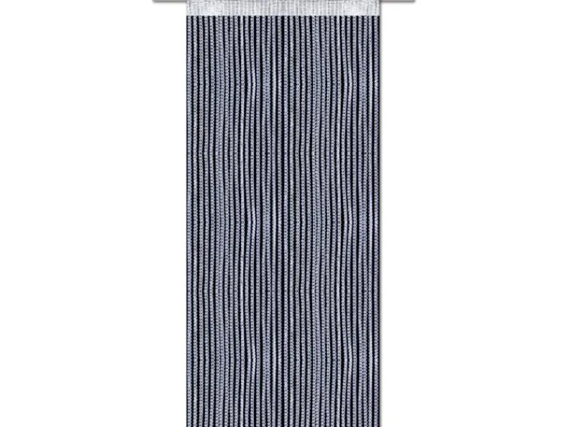 Bestlivings Metallic Fadenvorhang Trennvorhang Gardine 90 cm x 250 cm Weiß Stangendurchzug