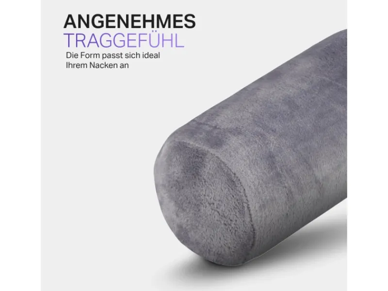 Discount Bestlivings Nackenrolle 16 x 30 cm Grau