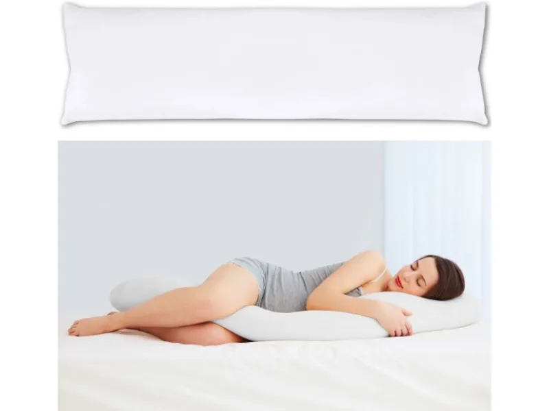 Bestlivings Seitenschläfer Kissenhülle 40 x 120 cm Weiß