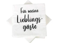 Bestlivings Servietten 33 x 33 cm 3 Lagig 20er Pack Lieblingsgäste