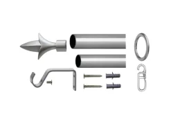 Bestlivings Stilgarnitur Set Ausziehbar 120 bis 230 cm Lilie Silber